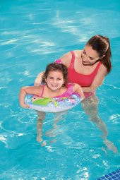 Telvesse Deniz Temalı 3-6 Yaş Simit Yüzme Simidi Havuz Deniz Şişme Yüzücü Simidi 51 cm - 6