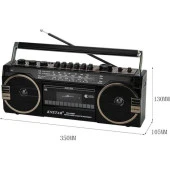 Nostalji Tasarımlı Kaset Ve Müzik Çalar Knstar PX-149 Kaset-Bluetooth-Usb-Sd-Fm - 5