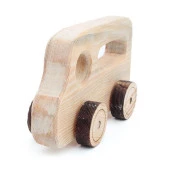 Ahşap Oyuncak Tekerlekli Araba - 2