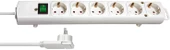 Brennenstuhl Comfort-Line Plus 6'lı Güç Şeridi Anahtarlı, 2m Kablo Beyaz - 1