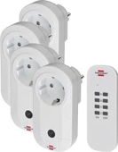 Brennenstuhl Comfort-Line Uzaktan Kumandalı 4 Adet Tekli Priz - 1