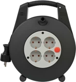 Brennenstuhl Vario-Line 15M. Makaralı 4 Soketli Şartelli Uzatma Priz thumbnail 1