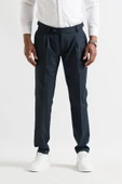 Slimfit Çift Pileli Duble Paça Kemer Detaylı Yazlık Erkek Kumaş Pantolon - 3