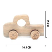 Ahşap Oyuncak Tekerlekli Araba Model-2 - 3