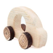 Ahşap Oyuncak Tekerlekli Araba Model-5 - 2