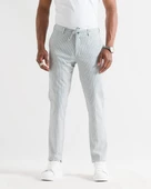 Slimfit Çizgili Beli Lastikli İplikli Duble Ve Boru Paça Yazlık Erkek Jogger Pantolon - 3