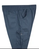 Kargo Cepli Büyük Beden Gabardin Pantolon Bej - 11