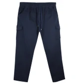 Kargo Cepli Büyük Beden Gabardin Pantolon Bej - 4