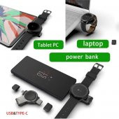 Coofbe 2in1 USB ve Type-C Girişli Samsung Watch Şarj Standı Samsung Galaxy Watch 3 4 Şarj Standı - 5
