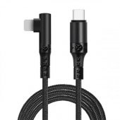 Coofbe Super Şarj Örgü Tasarım L Tip Type-C To İPhone Şarj Kablosu İphone 11 12 13 14 Pro Max Şarj - 2