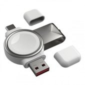 Coofbe Akıllı Şarj 2in1 USB ve Type-C Girişli Apple Watch Şarj Standı Apple Watch 8 7 6 5 4 Şarj - 1