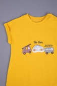 Basic Unisex Penye Pamuklu Yazlık Erkek Bebek Tulum The Cars Desen thumbnail 9