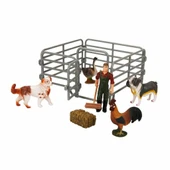 Çiftlik Hayvanları Seti Köpek Horoz ve Kazlı - 3