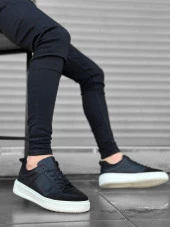 BA0314 İçi Dışı Hakiki Deri Bağcıklı Siyah Klasik Erkek Ayakkabısı thumbnail 1