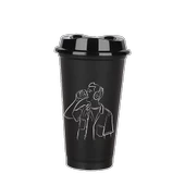 Kahve Bardağı - Kapaklı Siyah 473 ml - 4