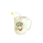 Funny Pipetli Çocuk Içecek Bardağı Desenli Bardak 350ml - 5