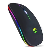 EVEREST SM-BT11 USB SİYAH 2IN1 BLUETOOTH 2.4GHZ ŞARJ EDİLEBİLİR KABLOSUZ MOUSE - 1