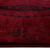 Afgan Türkmen Otantik Desenli Bordo Oturma Odası Salon Mutfak Halısı 5366A_ZS72 - 3