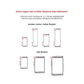 Afgan Türkmen Otantik Desenli Bordo Oturma Odası Salon Mutfak Halısı 5366A_ZS72 - 6