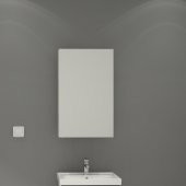 Denko Terra 50 cm MDF Antrasit Gri Banyo Dolabı Aynalı Üst Modül - 1