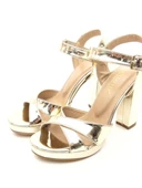 Goldstep 501 Kadın Çapraz 12cm Platform Topuk Açık Ayakkabı - 2