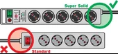 Brennenstuhl Super-Solid surge protection 13.500 A 8Li Priz Gümüş - 5