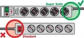 Brennenstuhl Super-Solid surge protection 13.500 A 8Li Priz Siyah - 3