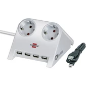 Brennenstuhl 4X USB 2.0 2.100 MAH 2 Lİ Masa Üstü Priz Beyaz - 2