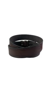 Fossil Kahve Çift Dikiş Suni Deri 4 cm Erkek Kemeri-130 Cm thumbnail 4