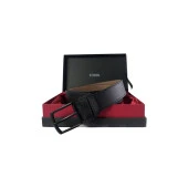 Fossil Siyah Suni Deri 4 cm Erkek Kemeri-115 Cm thumbnail 1