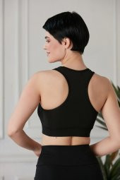 Siyah Spor Büstiyer Spor Rambo Kesim Büstiyer Bra - 6