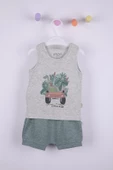 Dinazor Baskı Erkek Bebek Şortlu Takım - 3