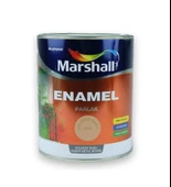 Marshall Enamel Parlak Ahşap Metal Boyası Sütlü Kahve 2,5 L - 1