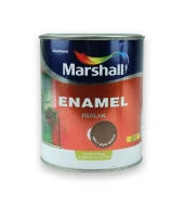 Marshall Enamel Parlak Ahşap Metal Boyası Açık Kahve 2,5 L - 1