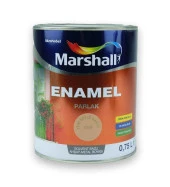 Marshall Enamel Parlak Ahşap Metal Boyası Sütlü Kahve 0,75 L - 1