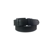 Fossil Siyah Çift Dikiş Sunii Deri 4 cm Erkek Kemeri-125cm thumbnail 3