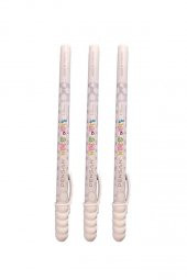 Jel Tükenmez Kalem Beyaz 1.0 mm 3 Adet Beyaz Neon Jel Kalem Beyaz Mürekkepli kalem - 2