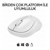 Logitech M240 Sessiz Kompakt Kablosuz Bluetooth Mouse - Beyaz - 4