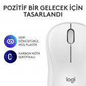 Logitech M240 Sessiz Kompakt Kablosuz Bluetooth Mouse - Beyaz - 6