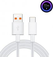 Sesatech Xiaomi Mi 11 ve Type C Telefonlarla Uyumlu Turunçu Uçlu Hızlı Type C Şarj Kablosu - 3