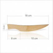 En Gerçek Kaliteli Sert Şimşir Ahşap Tahta Odun Ekmek Meyve Peynir Tatlı Salata Bıçağı Bıçak - 2