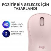 Logitech M240 Sessiz Kompakt Kablosuz Bluetooth Mouse - Pembe - 6