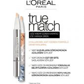 LOréal Paris True Match Göz Kremi İçeren Kapatıcı [ 2si 1 Arada ] 1-2D - 3
