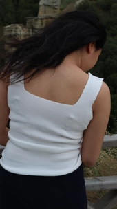 Kare Yaka Triko Bluz - 11