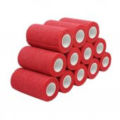 Kendinden Yapışkanlı Elastik Koban Bandaj Kırmızı Renkli 10 cm X 4,5 metre Yapışan Koban - 2