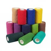 Kendinden Yapışkanlı Elastik Koban Bandaj Kırmızı Renkli 10 cm X 4,5 metre Yapışan Koban - 4
