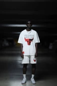 Chicago Bulls Pamuklu Oversize Şortlu Penye Takım - 1