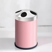 Set Üstü Diş Fırçalık Banyo Metal Diş Fırçası Kabı Kutusu Pembe - 5