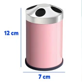 Set Üstü Diş Fırçalık Banyo Metal Diş Fırçası Kabı Kutusu Pembe - 3