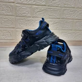 M.P one 232-3512 Siyah Sax Cırtlı Fuspetli Çocuk Spor Ayakkabı thumbnail 8